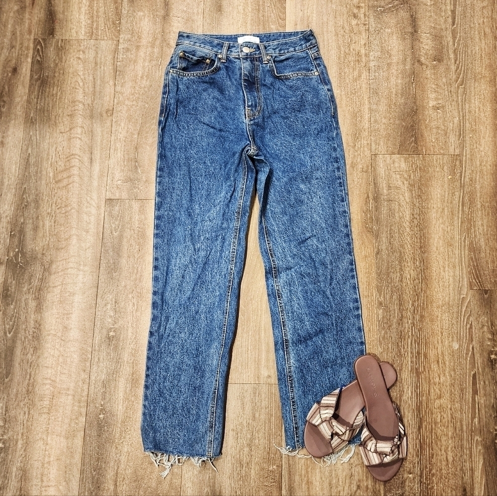 Oak + Fort High Rise Baggy Jean